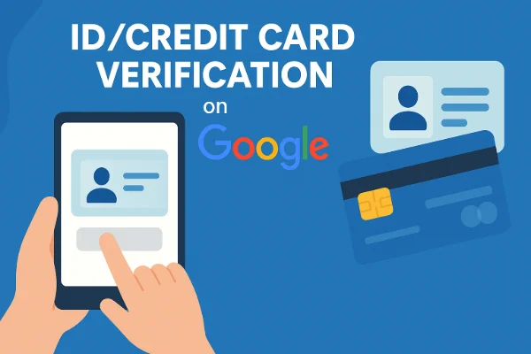Google verify age with an ID/credit card