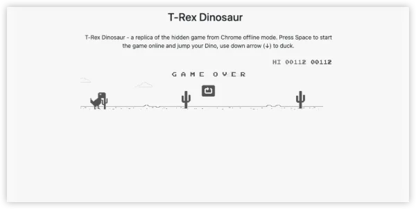 Dinosaur Game Unblocked