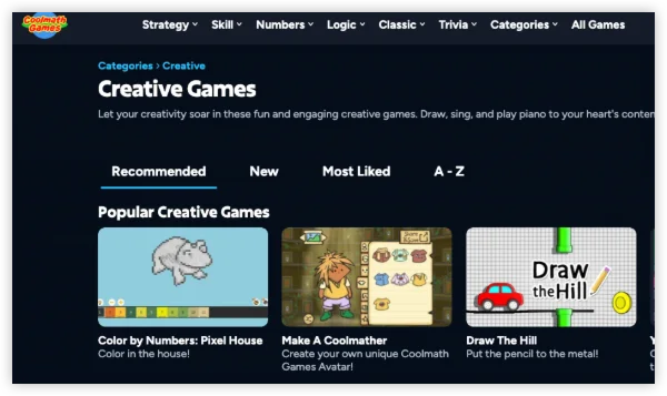 coolmath creative games