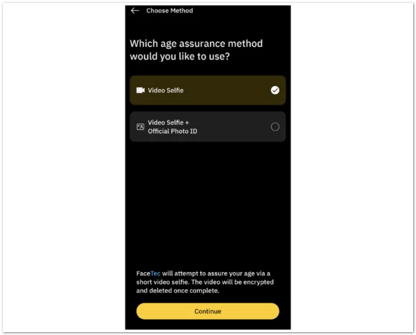 Grindr verification method