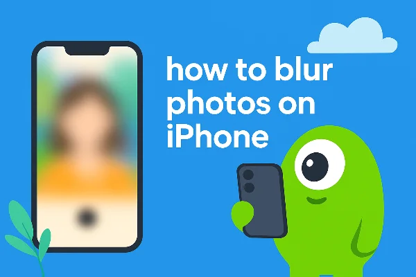 how to blur photos on iphone
