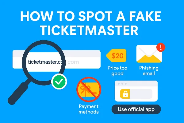 what are ticketmaster scams