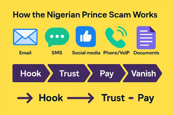 how nigerian prince scam works