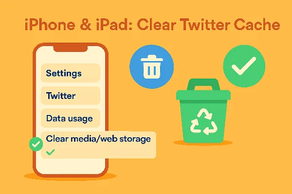 clear cache on twitter