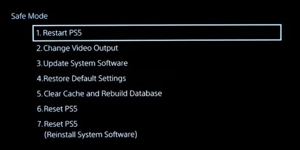 clear cache on ps4 ps5
