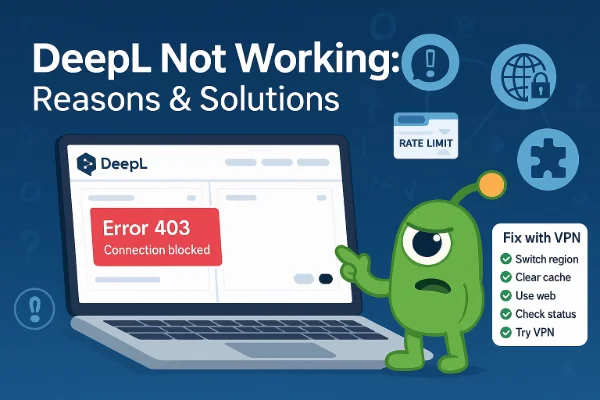 DeepL Translator not working