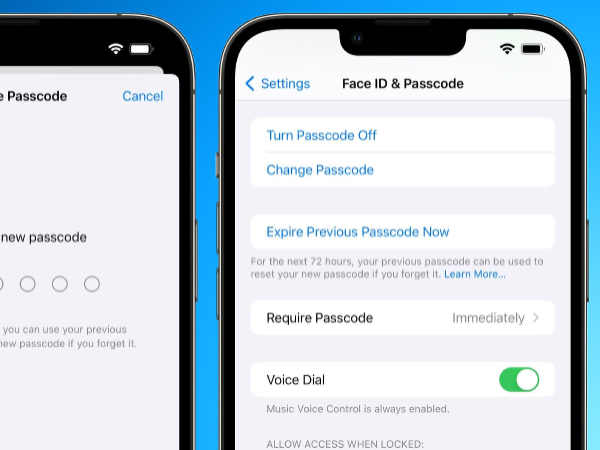 how to change passcode on iphone