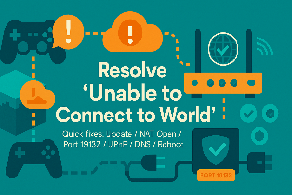 what is unable to connect to world