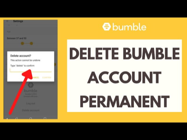 delete bumble account