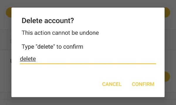 delete bumble account on web