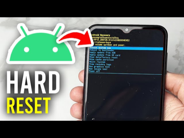 how to factory reset on android
