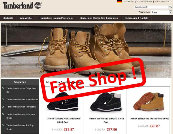 signs of a fake scam website