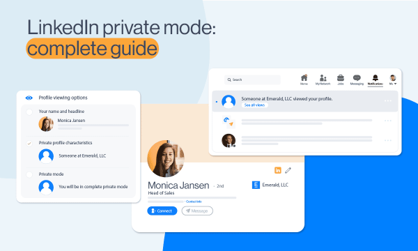 linkedln private mode