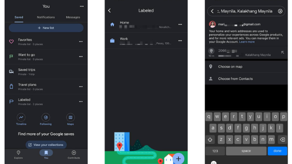 change home address in google maps