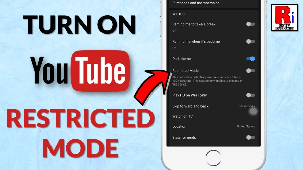 turn off youtube restriction mode on mobile