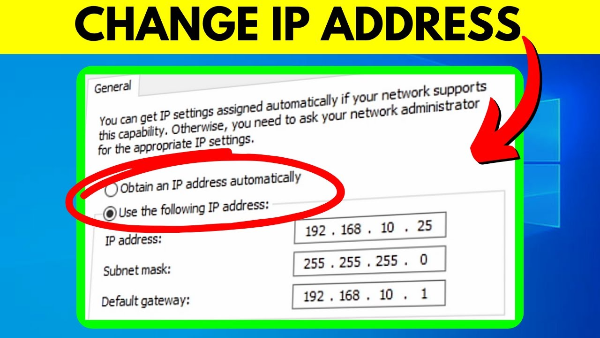 change ip address