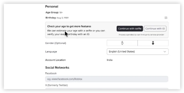 Select “Verify My Age” to Start the Process