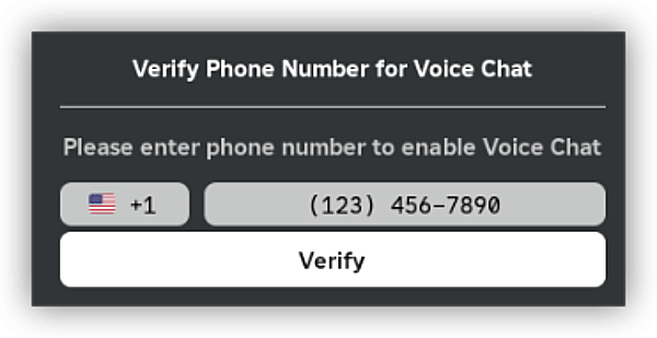 Phone Number Verification on Roblox