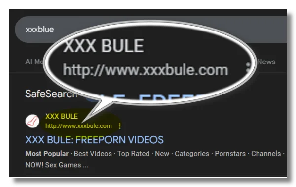 XXXBLUE adult website