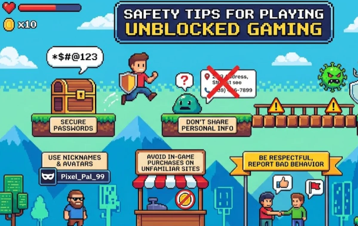 Safety Tips for Playing Unblocked Gaming