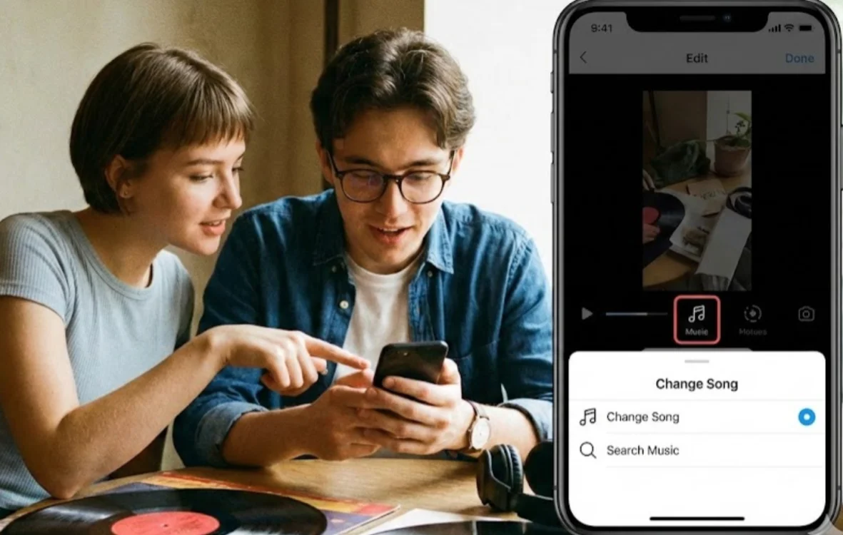 Change a Song on Instagram Post