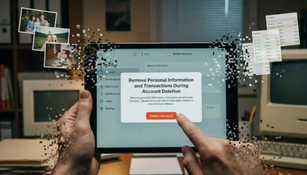 Remove Personal Information and Transactions During Account Deletion