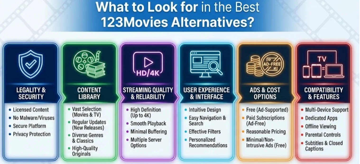 What to Look for in the Best 123Movies Alternatives