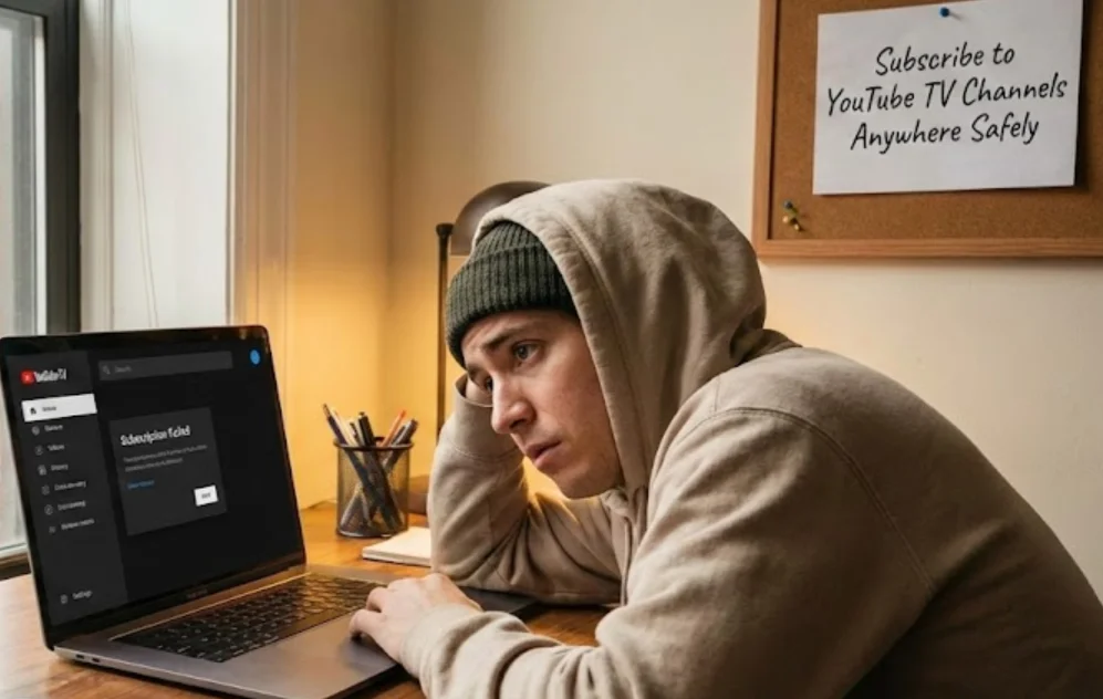 Subscribe to YouTube TV Channels Anywhere Safely