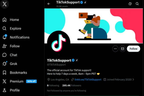 TikTok Support on X