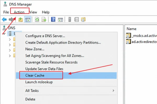 Clear DNS Cache