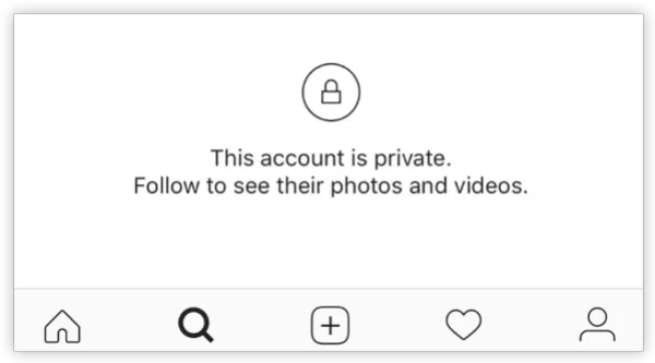 Instagram Private Accounts staus