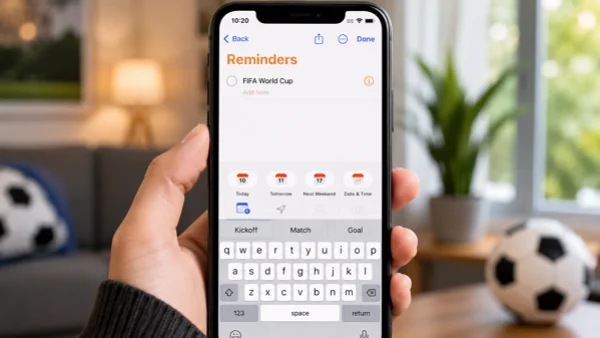 Set up reminders for fifa world cup