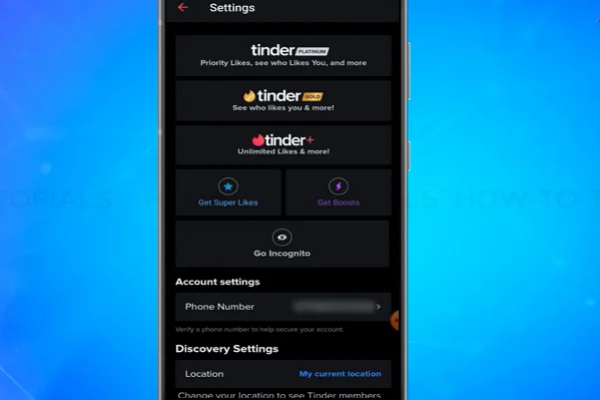 Tinder Privacy Setting