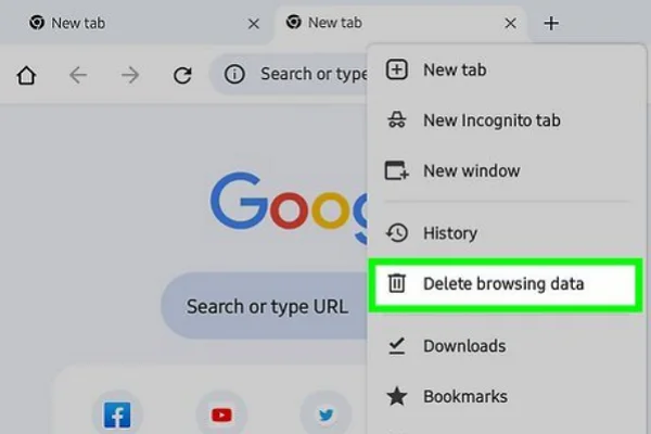 Clear browser cache