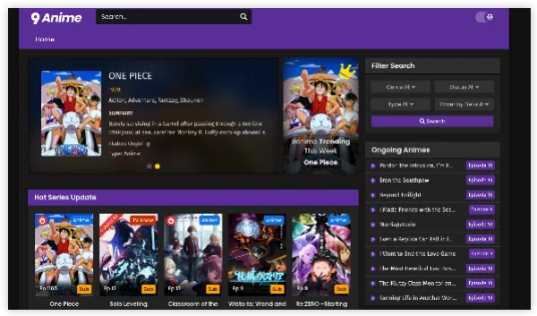 9Anime or at offcial website homepage