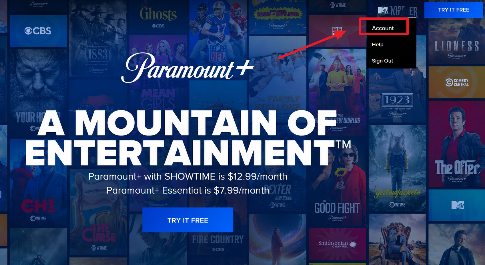 Paramount Account