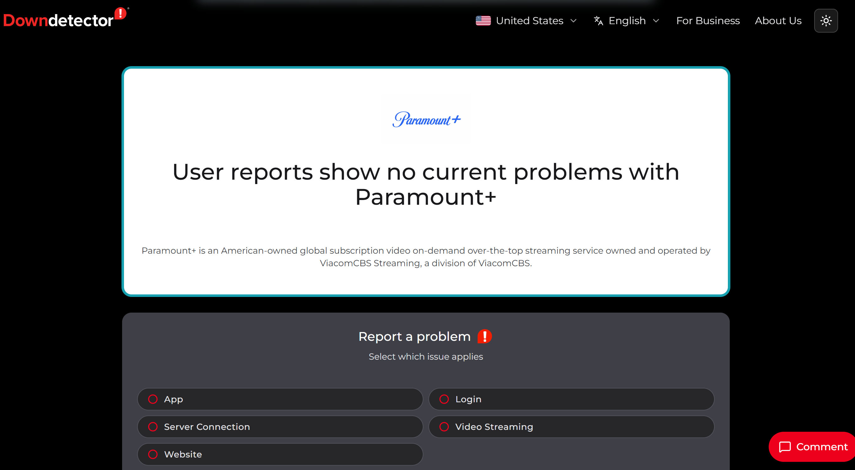 Paramount Status Check