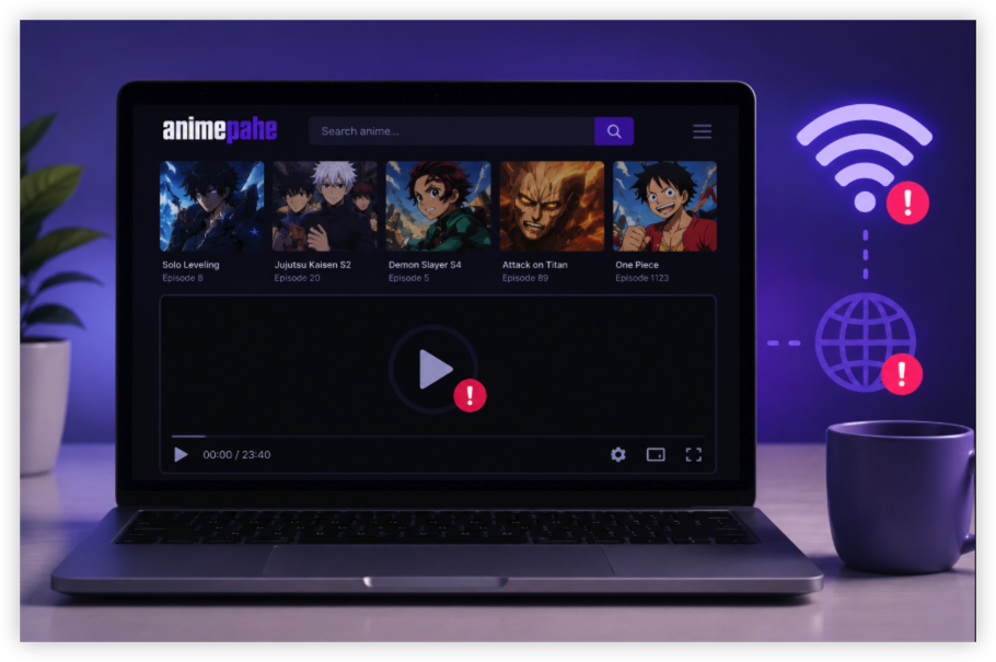 Animepahe load but videos will not play 
