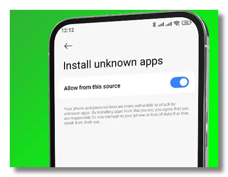 Allow installs from unknown sources for HappyMod in your security settings