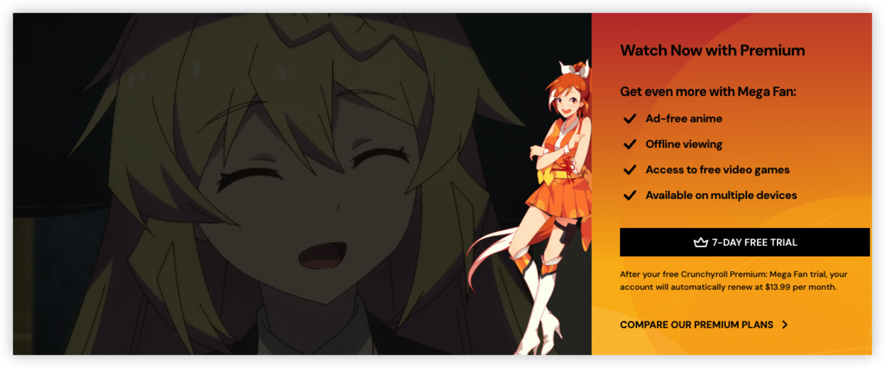 premium anime episodes with premium plans