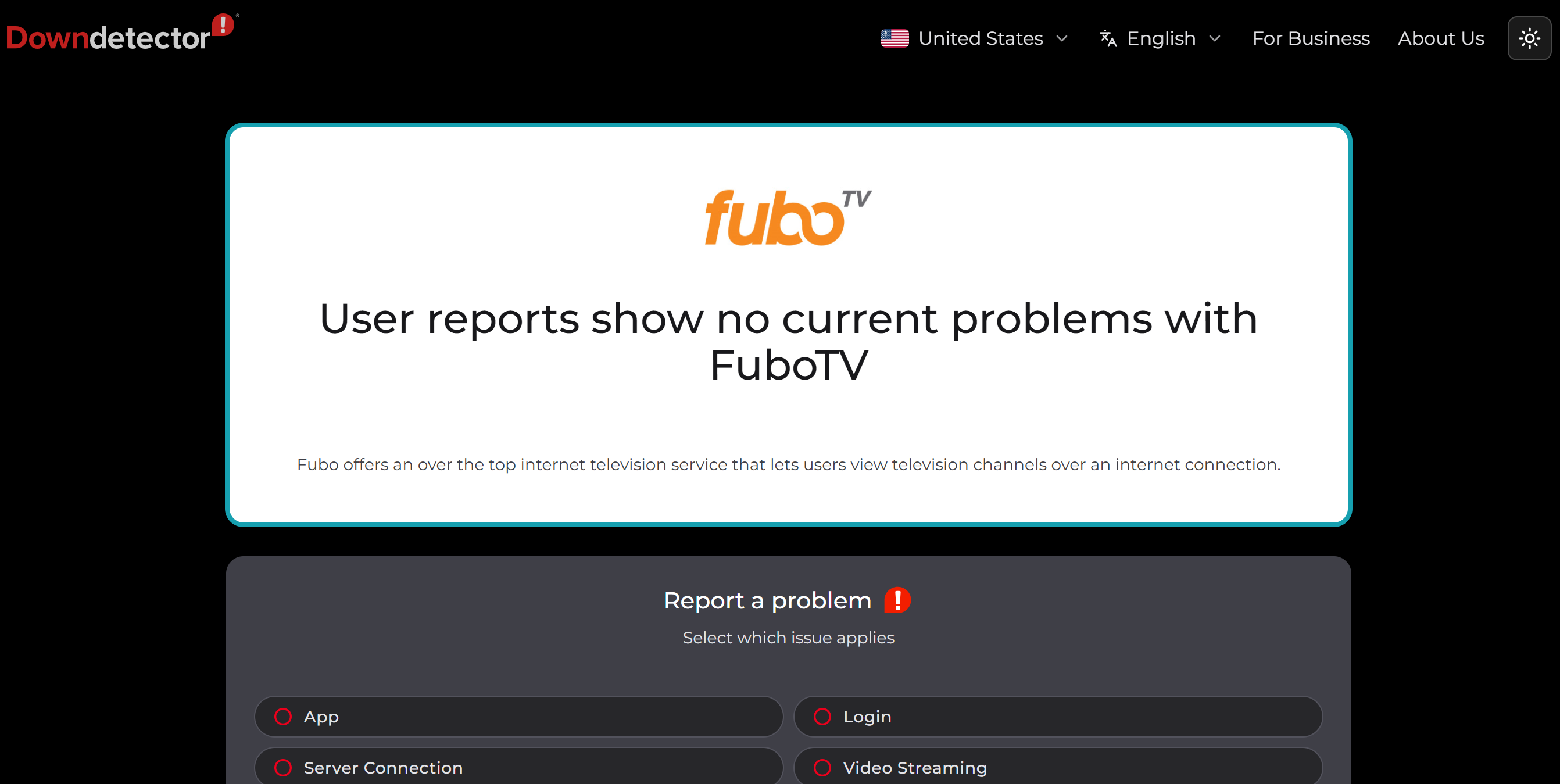 FuboTV status check 