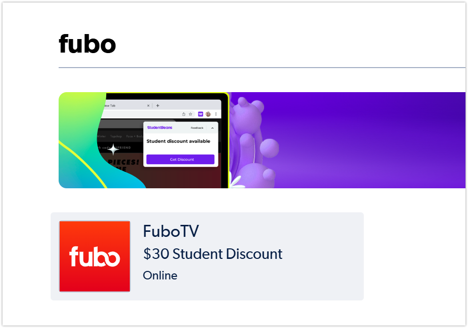 FuboTV Discount Platform