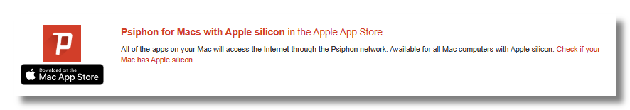 Download Psiphon Pro app on Macs