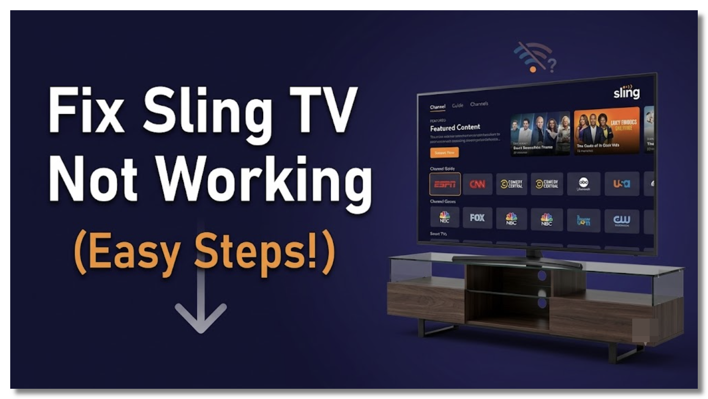 Follow the steps to fix Sling TV not working issues.