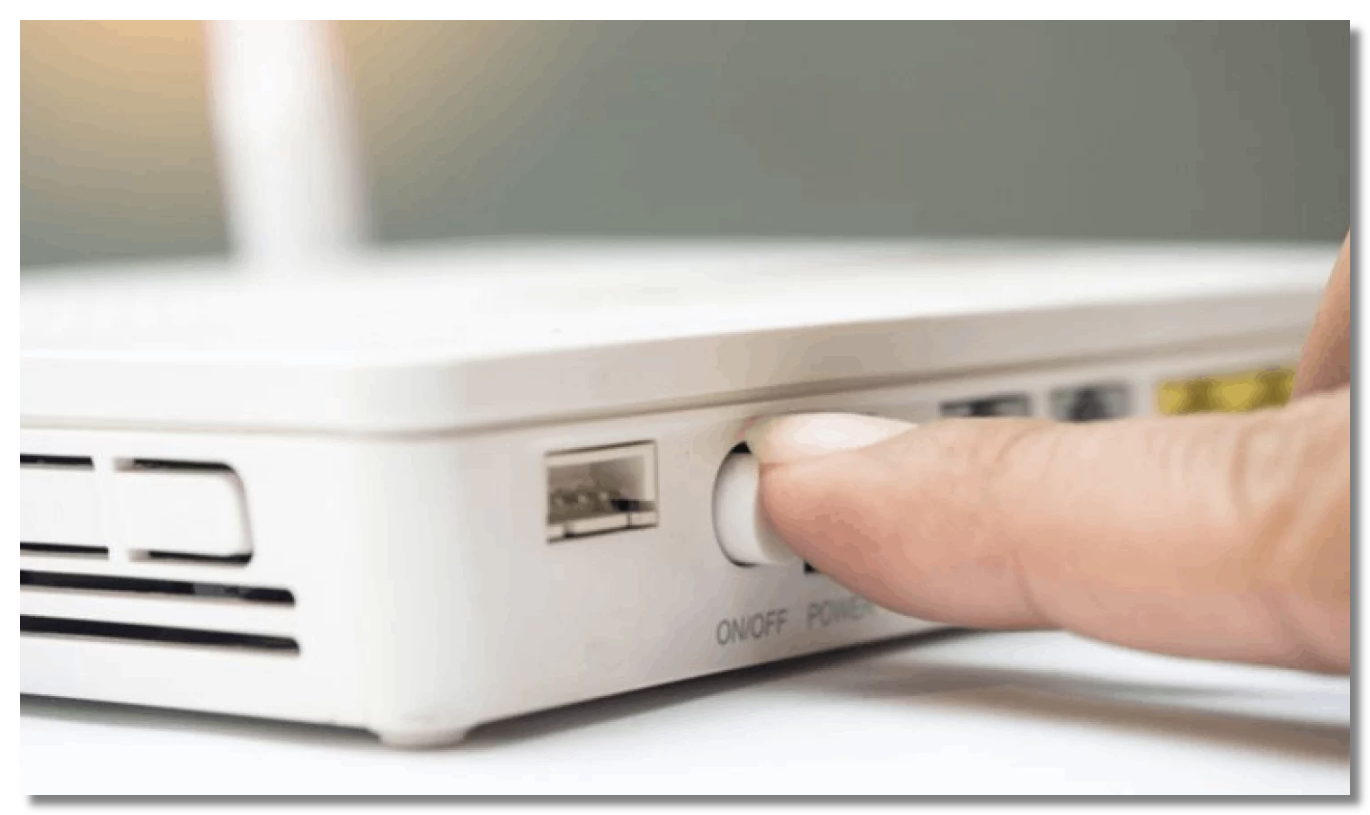 Restart your router to fix temporary glitches.