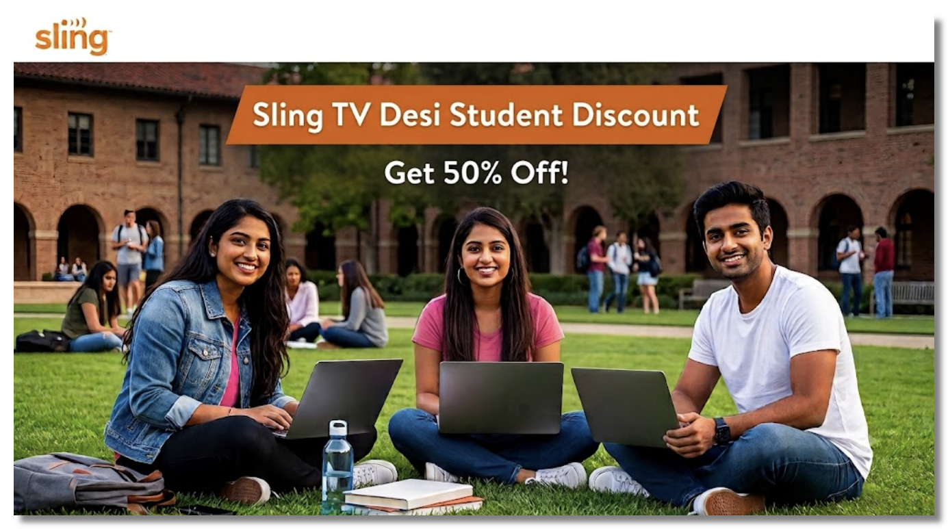 Sling TV desi student discount