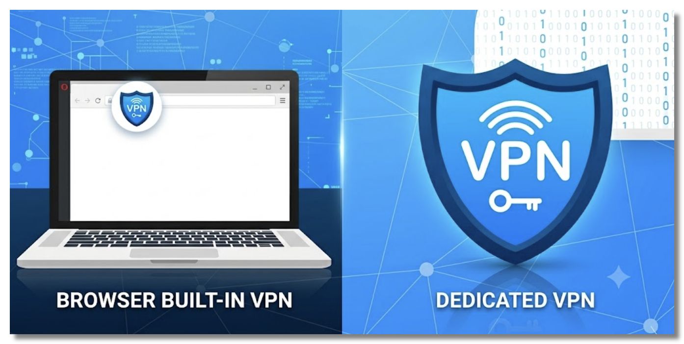 Browser built-in VPN vs dedicated VPN