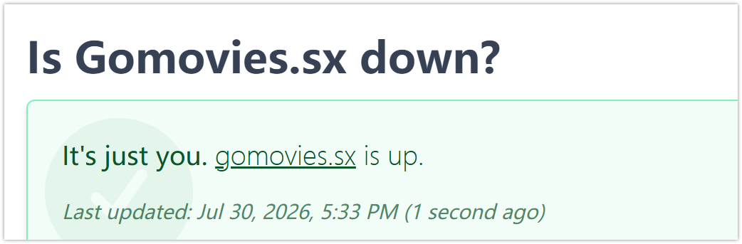 Gomovies Status