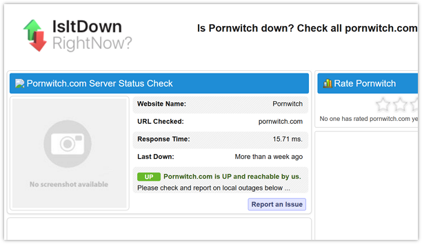 check pornwitch status