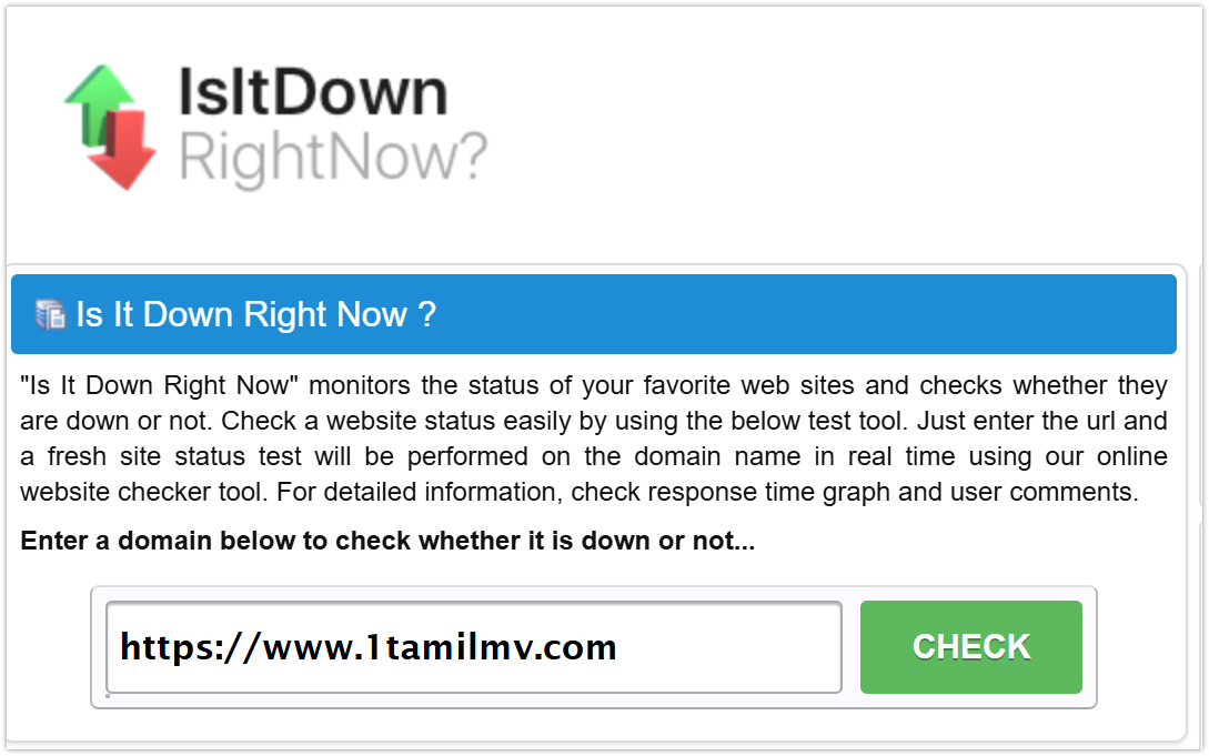 Is 1tamilmv down?